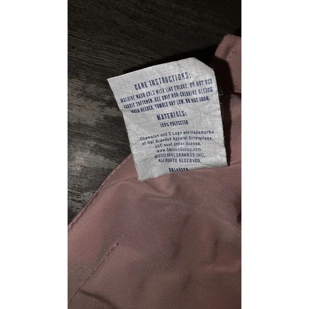 Champion Pink and Gray Water Resistant Raincoat Pet stadium Jacket Dog's Size XS